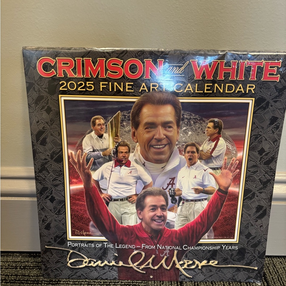 2025 Office Calendar - Alabama Football - Coach Saban
